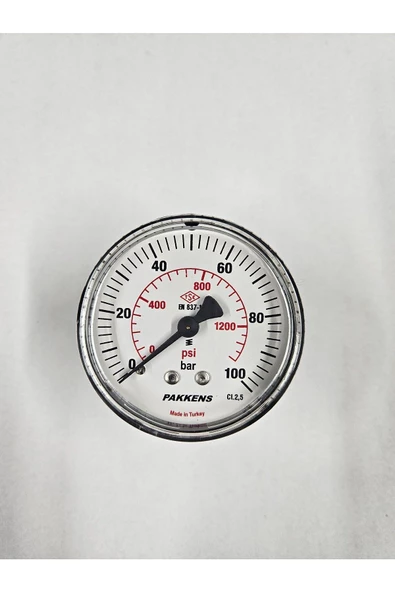 Çap 63 Arkadan 100 Bar Kuru Manometre -