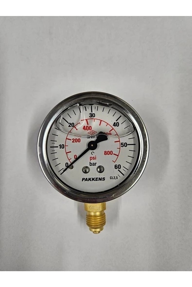 ÇAP 63 ALTTAN 60 BAR GLİSERİNLİ MANOMETRE - PAKKENS ürün görseli