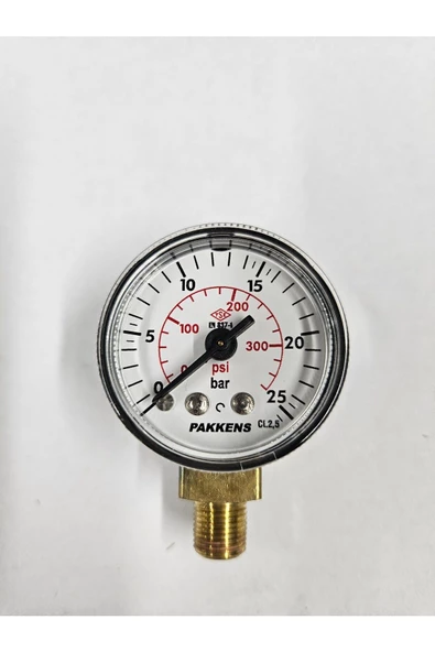 ÇAP 40 ALTTAN 25 BAR KURU MANOMETRE - PAKKENS ürün görseli