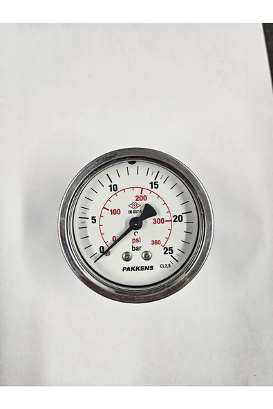ÇAP 63 PANO TİP 25 BAR KURU MANOMETRE - PAKKENS ürün görseli