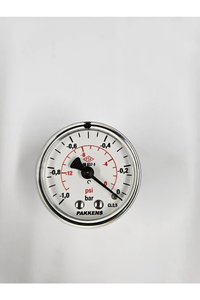 ÇAP 50 ARKADAN -1/0 BAR KURU VAKUMMETRE - PAKKENS
