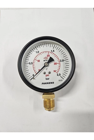 ÇAP 100 ALTTAN 2,5 BAR KURU MANOMETRE - PAKKENS