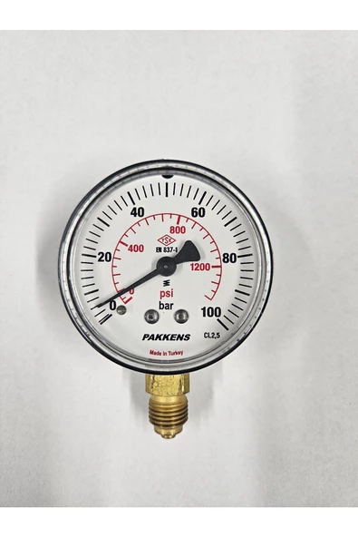 ÇAP 63 ALTTAN 100 BAR KURU MANOMETRE - PAKKENS