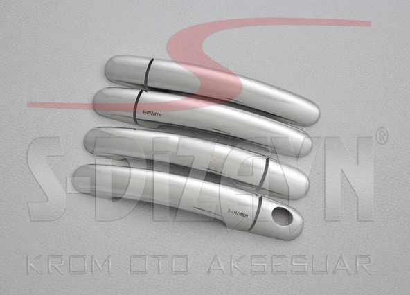 S-Dizayn VW Jetta Krom Kapı Kolu 4 Kapı 2006-2011 - Resim 5