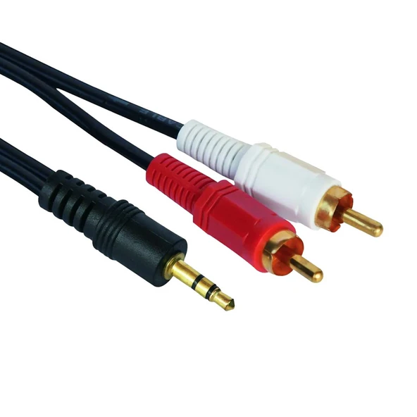 StarkPro STP-426 2 RCA Erkek + 3.5mm stereo 1.5M Ses Kablosu - 3
