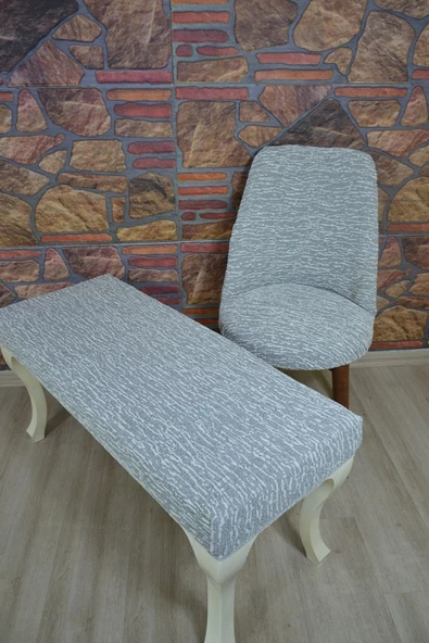 kılıfteks  Sandalye Takımı 4 Adet Sanandalye 1 Adet Sırtsız Puf ürün görseli 1