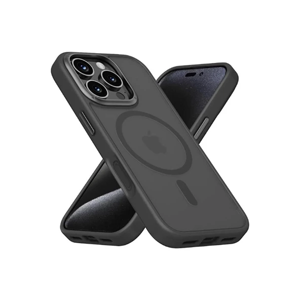Momax iPhone 16 Pro Max Play Magsafe - Telefon Kılıf Siyah - 3