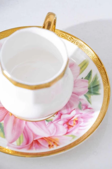 Acar HXF-06861 Kalmia 6lı Kahve Fincanı Takımı Karışık - 5