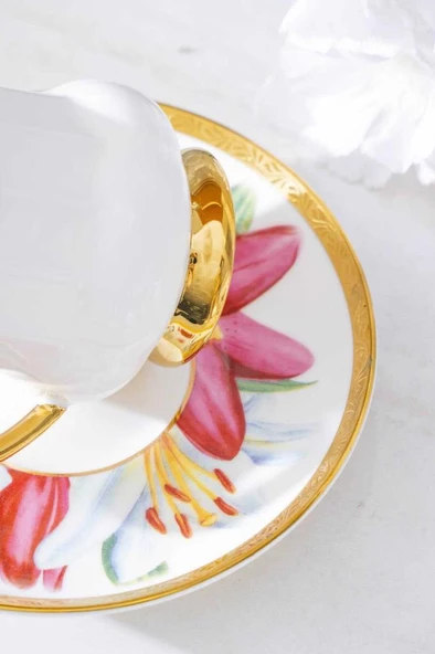 Acar HXF-06861 Kalmia 6lı Kahve Fincanı Takımı Karışık - 4