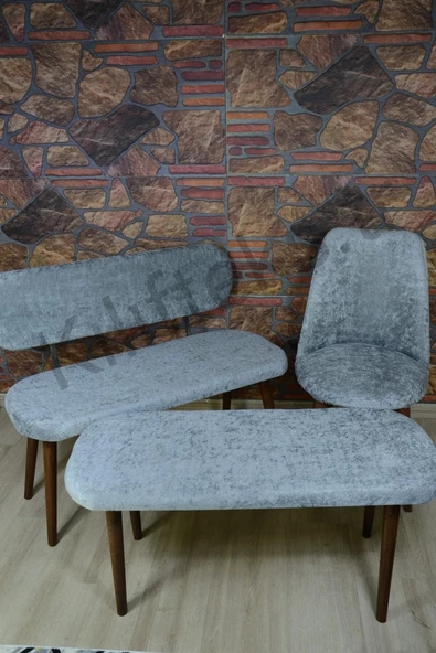 kılıfteks  Puf Bench 2 Sandalye Kılıfı Takım ürün görseli 1
