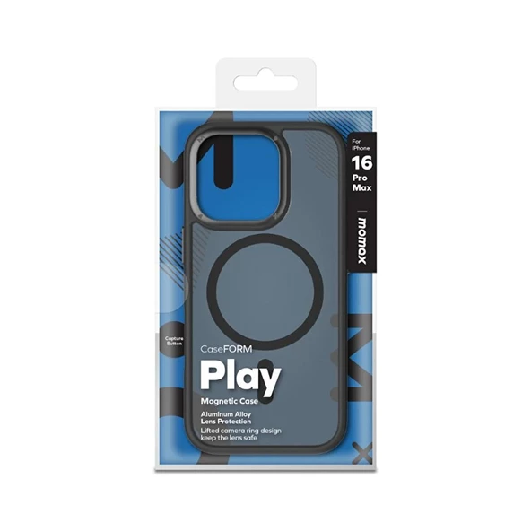 Momax iPhone 16 Pro Max Play Magsafe - Telefon Kılıf Siyah