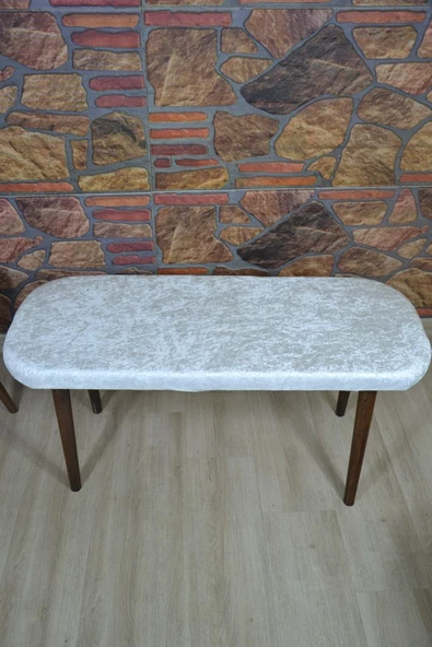 kılıfteks  Oval Sandalye Kılıfı Takılmı 4 Sandalye 1 Adet Puf Kılıfı - Resim 5