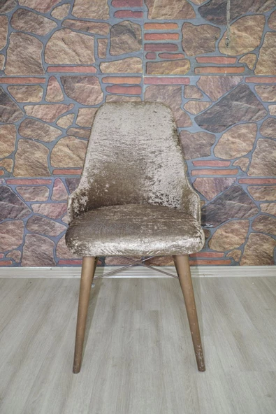 kılıfteks  Kollu Kadife Sandalye Kılıfı Sütlü Kahve - 5