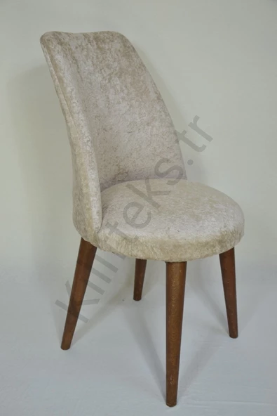 kılıfteks  Retro Oval Sandalye Kılıfı S Kahve Kadıfe