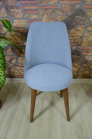 kılıfteks  Sandalye Kılıfı Retro Oval Pıtıkara Sandalye Örtüsü - Resim 2