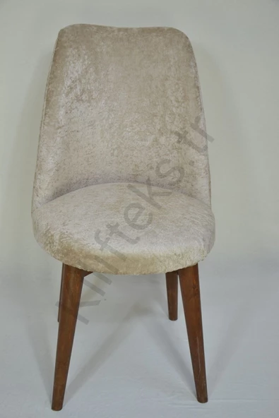 kılıfteks  Retro Oval Sandalye Kılıfı S Kahve Kadıfe - 2