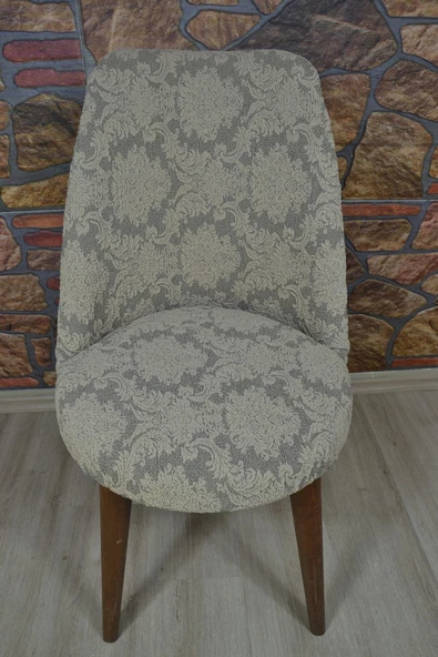 kılıfteks  Sandalye Örtüsü Jakar Kumaş Oval Sandalye - 2