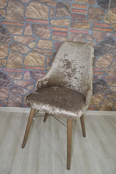 kılıfteks  Kollu Kadife Sandalye Kılıfı Sütlü Kahve - 6