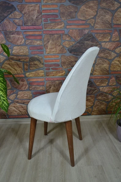 kılıfteks  Sandalye Kılıfı Retro Oval Pıtıkara Sandalyeörtüsü - 4
