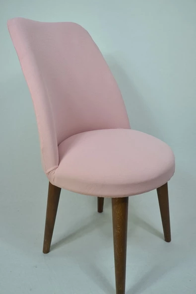 kılıfteks  Retro Oval Pembe Sandalye Örtüsü ürün görseli 1