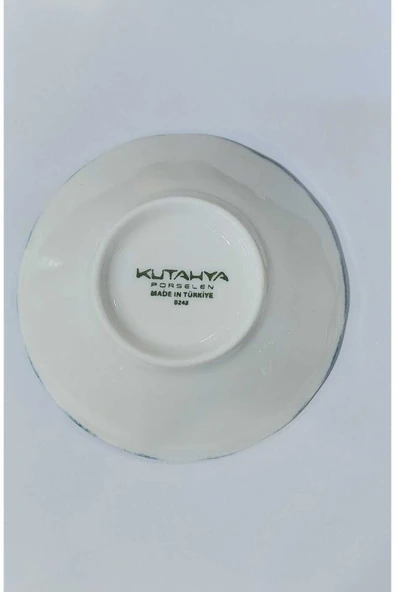 Kütahya Porselen Blue Blanc Reaktif Nano Çay Tabağı 10cm Adet - 3