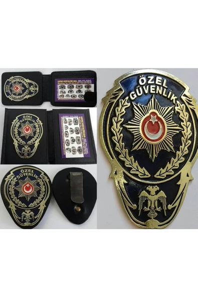 Keşfet İncele,özel Güvenlik Cüzdanı 2adet ve Özel Güvenlik Kemer Rozetı