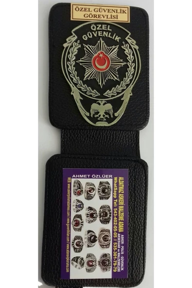 Bir Bak Mükemmel,özel Güvenlik Cüzdanı 2adet Ve Özel Güvenlik Kemer Rozetı - Resim 3