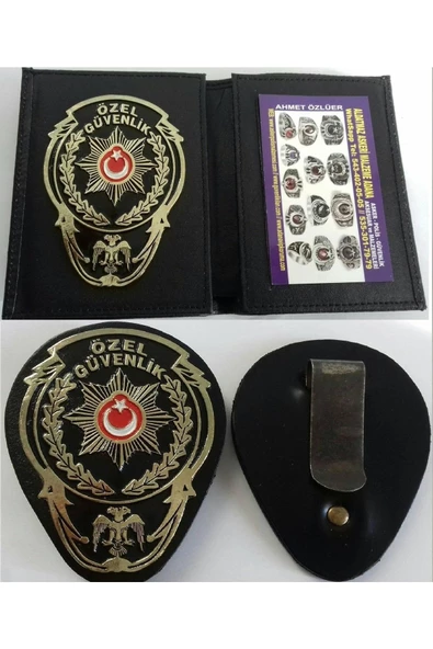 Keşfet Incele,sıparıs Ver,özel Güvenlik Cüzdanı,kemer Rozeti Satınal