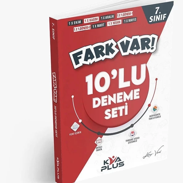 KORAY VAROL YAYINLARI 7.SINIF TÜM DERSLER 10'LU DENEME SETİ