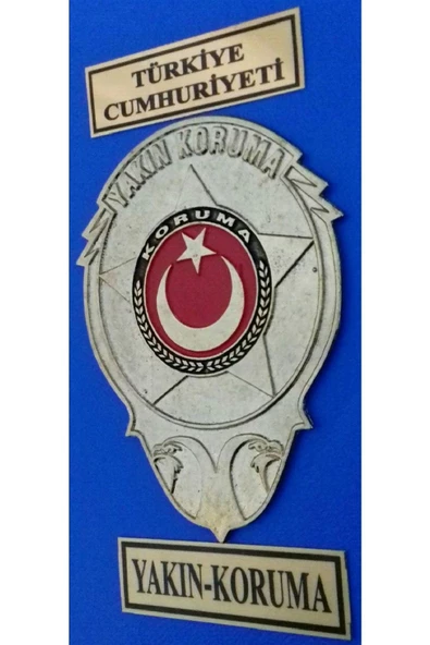 ROZET SARI RENK.YAKIN KORUMA CÜZDAN ROZETI AL.SIVILE SATILMAZ.