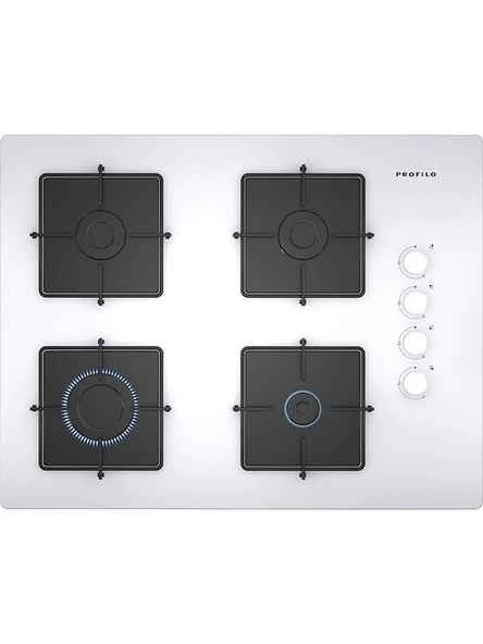 PROFİLO OO37P2O12D Sert Cam Ankastre Ocak Beyaz