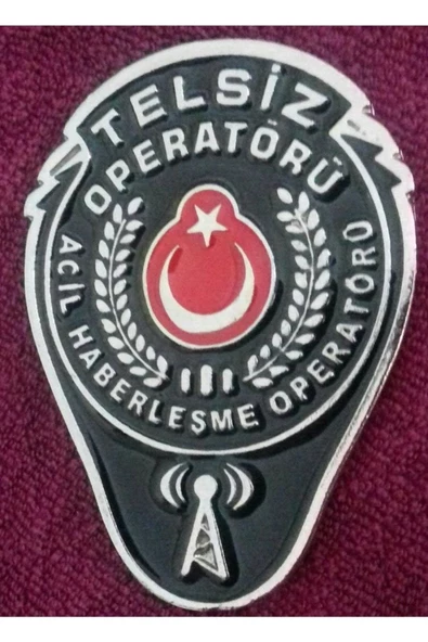 MÜKEMMEL,SIZE ÖZEL.TELSİZ OPERATÖRÜ CÜZDAN ROZETİ SATINAL.SIVILE SATILMAZ.