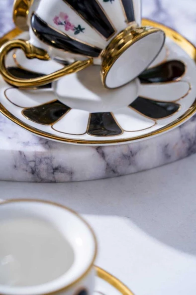 Acar Scarlet Siyah 6'lı Kahve Fincan Takımı KAI-06834 - 3