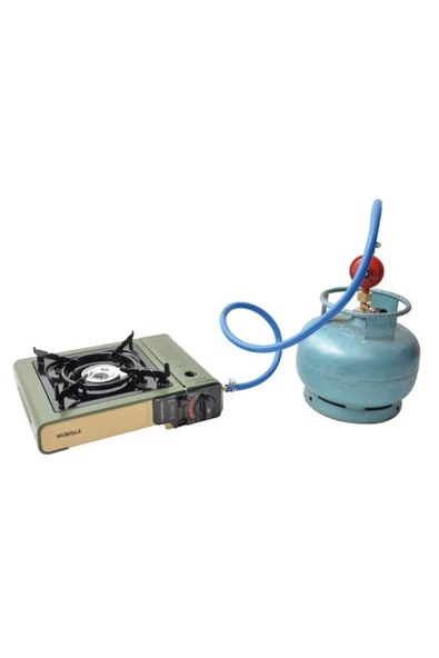 Portatif Tekli Ocak Haki+Hortum Dedantör Set - Resim 4