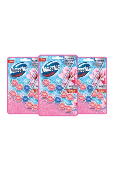 Domestos Tuvalet Bloğu Manolya Buketi 3 x 100 G - Resim 2