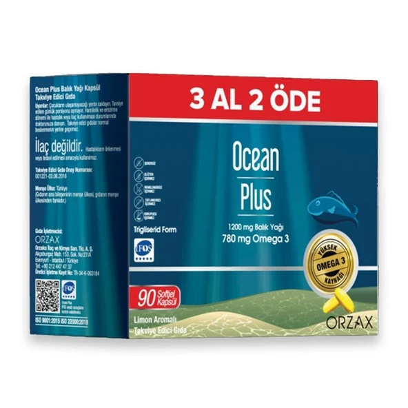 OCEAN PLUS 3 AL 2 ÖDE 90 KAPSÜL
