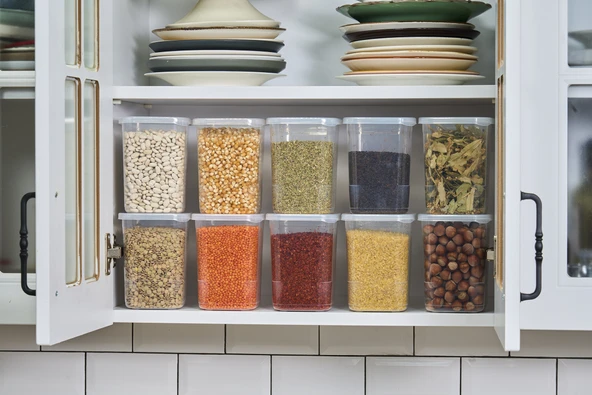 Superpup 6'LI KENDİNDEN KAPAKLI KİLİTLİ SAKLAMA KABI ERZAK KUTUSU 1,15 LİTRE - 3