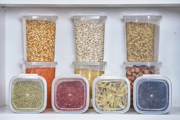 Superpup 12'Lİ KENDİNDEN KAPAKLI KİLİTLİ SAKLAMA KABI ERZAK KUTUSU 1,15 LİTRE - 5