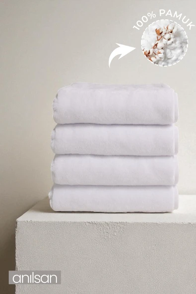 4'lü Büyük Banyo Havlusu - 90x150 Cm, 650gr, %100pamuk, Spa Ve Otel Havlusu, Günlük Kullanıma Uygun