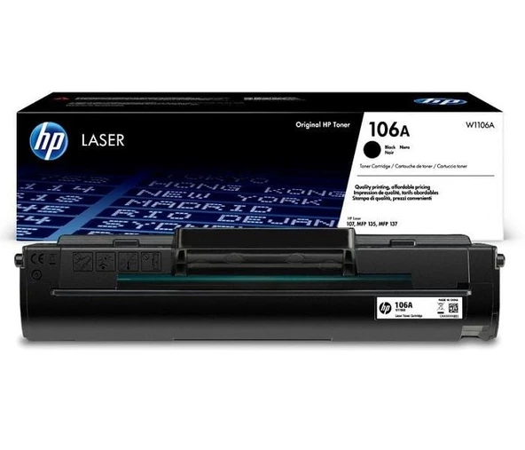 HP  W1106A 106A SIYAH TONER 1.000 SAYFA - Resim 2