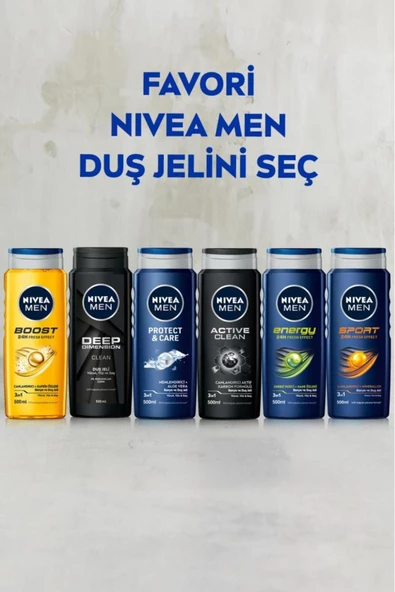 Nıvea Men Sport Erkek Duş Jeli 2 x 500 ml - Resim 6