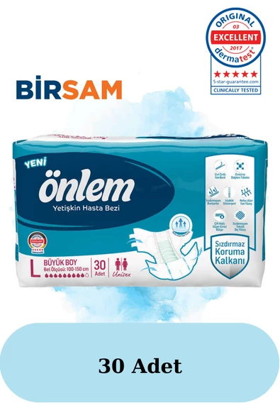 Hasta Bezi Bel Bantlı Tekstil Yüzey Yaşlı Bakım Bezi Large 30 Adet ürün görseli