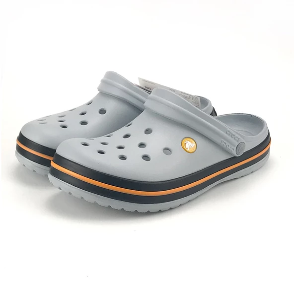 CROCS CROCBAND UNİSEX GRİ TURUNCU TERLİK