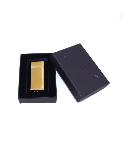 Metal Puro Çakmağı Brushed Gold - Tek Torch Jet Alev - 5