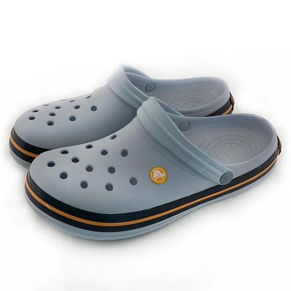 CROCS CROCBAND UNİSEX GRİ TURUNCU TERLİK - 3