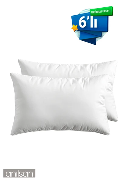 6'lı Beyaz Yastık Kılıfı – 50x70 Cm, %100 Pamuk, Yumuşak Ve Dayanıklı Yastık Kılıfı