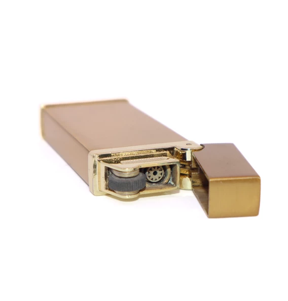 Metal Puro Çakmağı Brushed Gold - Tek Torch Jet Alev - 4