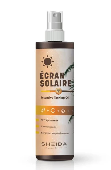 Sheida Spf 3 Yoğun Bronzlaştırıcı Yağ 250 Ml