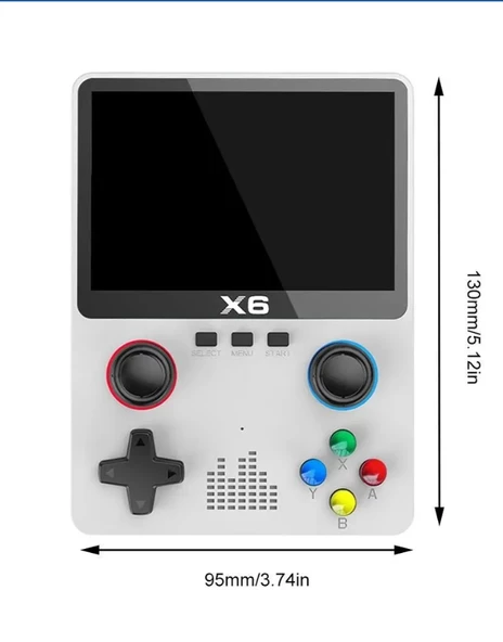 QASUL Yeni Nesil El Atarisi 10.000 Adet Nostalji Oyun 3.5inç HDEkran Mp3/Mp4/Gamepad - 6