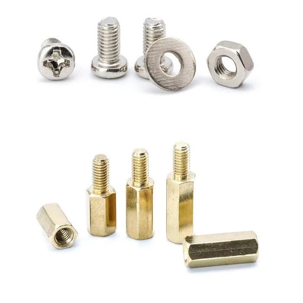 910 Adet M3 Metal Distans Vida Somun Pul Seti Aralıyıcı Stand off 13 Çeşit Şeffaf Çantada - 3